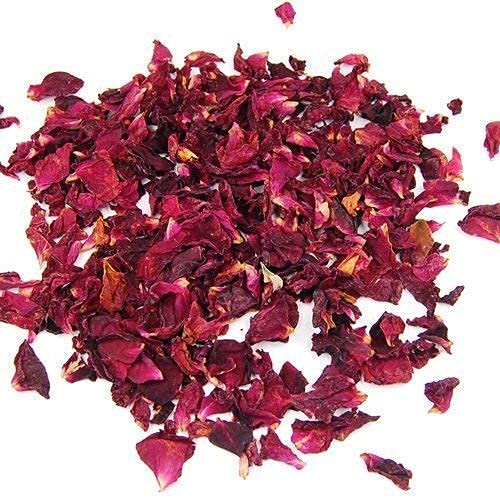 Image of Radha Govind Organic Sun Dried Rose Petals | Gulab Patti | Edible for Food and for Beautiful Hair & Skin (300 Gram)