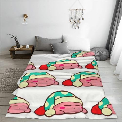 Amazon｜星のカービィ ハーフケット 125X100CM フランネル 吸湿発熱