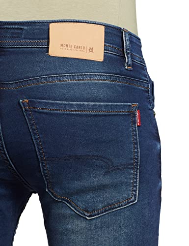 Image of Monte Carlo Mens Cotton Blend Jeans (2220873050Dn-1-40, Light Blue, 40)