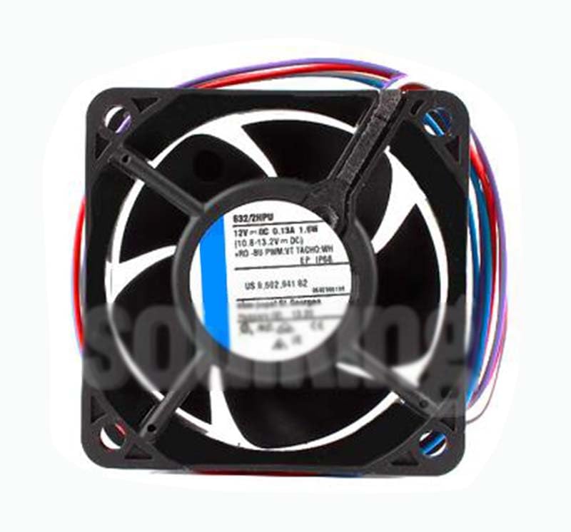 Ventilateur axial étanche 632/2HPU 12V 1.6W 4 fils IP68 pour boîtier