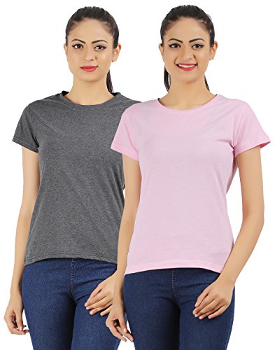 Image of Ap'pulse Women's Combo Regular Fit T Shirt (Pack Of 2)