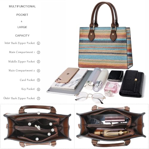 Image of CHICAROUSAL Crossbody Purses and Handbags for Women PU Leather Tote Top Handle Satchel Shoulder Bags