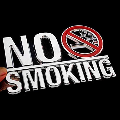 LandHope Panneau d'avertissement en métal avec Inscription « No Smoking Sign » en Forme de Cigarettes Non autorisées Creuses tridimensionnelles pour hôtel, Bureau - 16 cm x 10 cm Cover