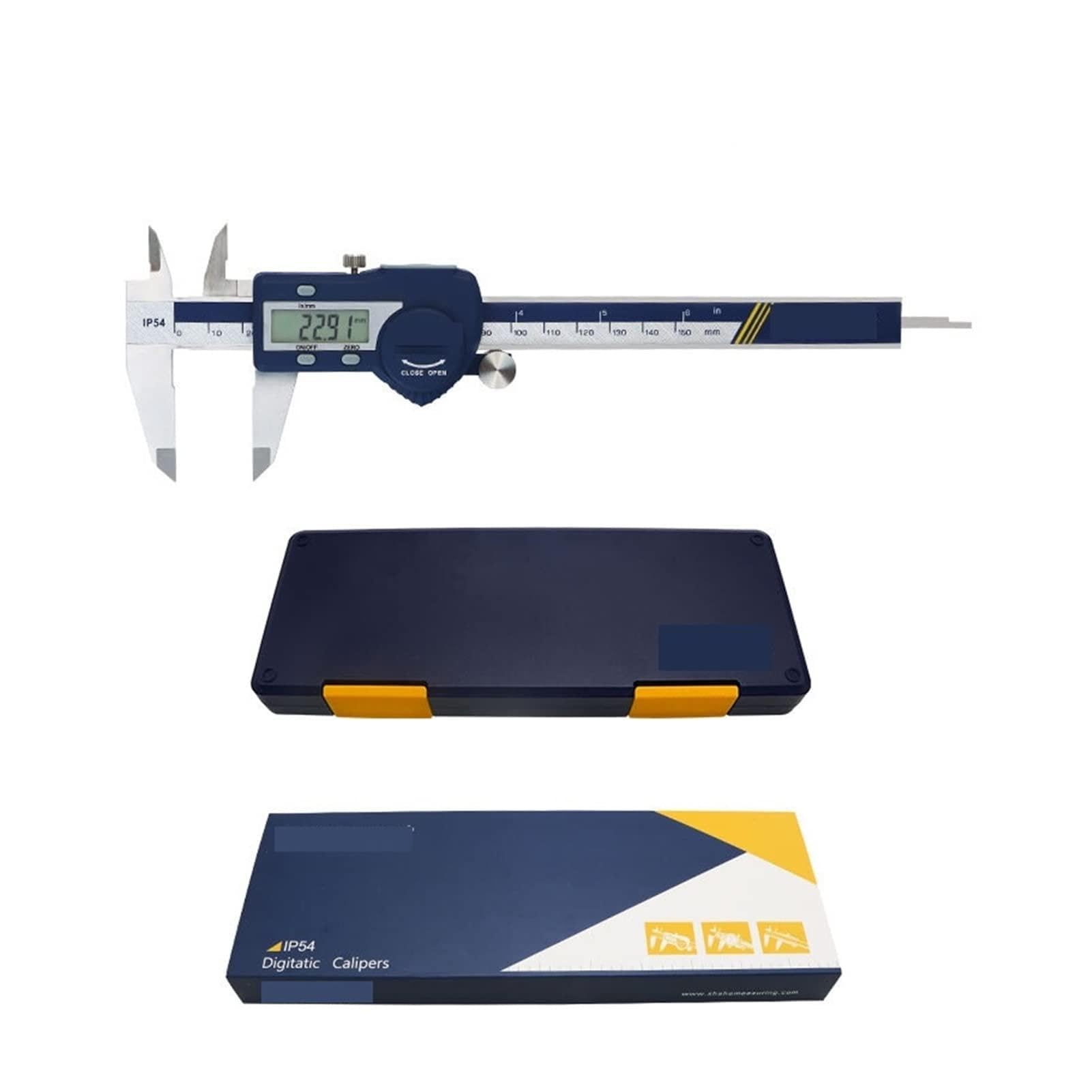 Calibrador de alta precisión de 150 mm de acero inoxidable digital de acero inoxidable de acero inoxidable Herramientas de medición(0-150 mm)
