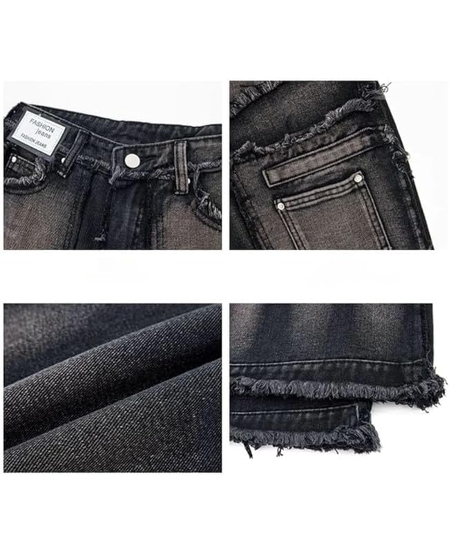 Y2k Baggy Jeans for Women Men Low Rise Straight Leg Denim Pants Vintage Grunge Goth Clothes4