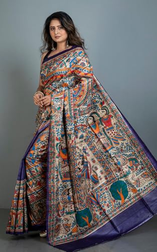 Bengal looms India Weaves of Elegance tussar silk saree in tussar silk – image 6