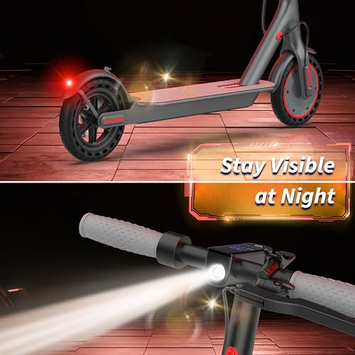 Image of VOLPAM Electric Scooter, 19 /22MPH, 500W /800W /350wMotor, 60 /40 /31 /23 /15Miles Long Range, Dual Braking, Max Load 264 lbs