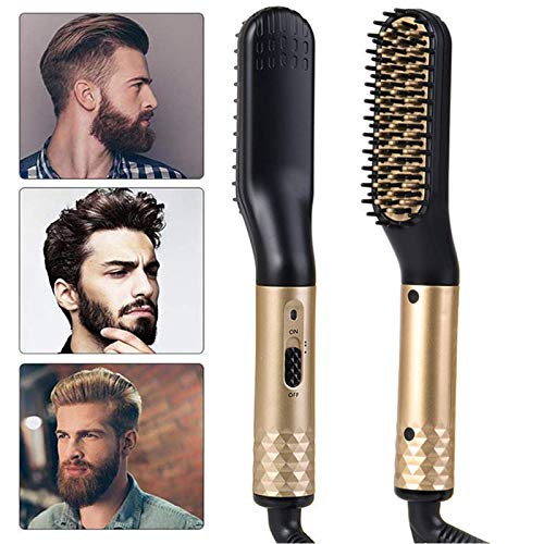 Beard Straightener for Men, Multifunctional Electric Hot Comb and Beard Straightening Brush Hair Straightening Comb,Hot Comb Hair Straightener for Boyfriend