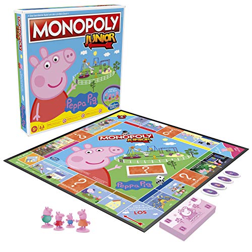 Monopoly Junior: Peppa Pig Edition, Brettspiel für 2 – 4 Spieler, Indoorspiel für Kinder ab 5 Jahren – Bild 3