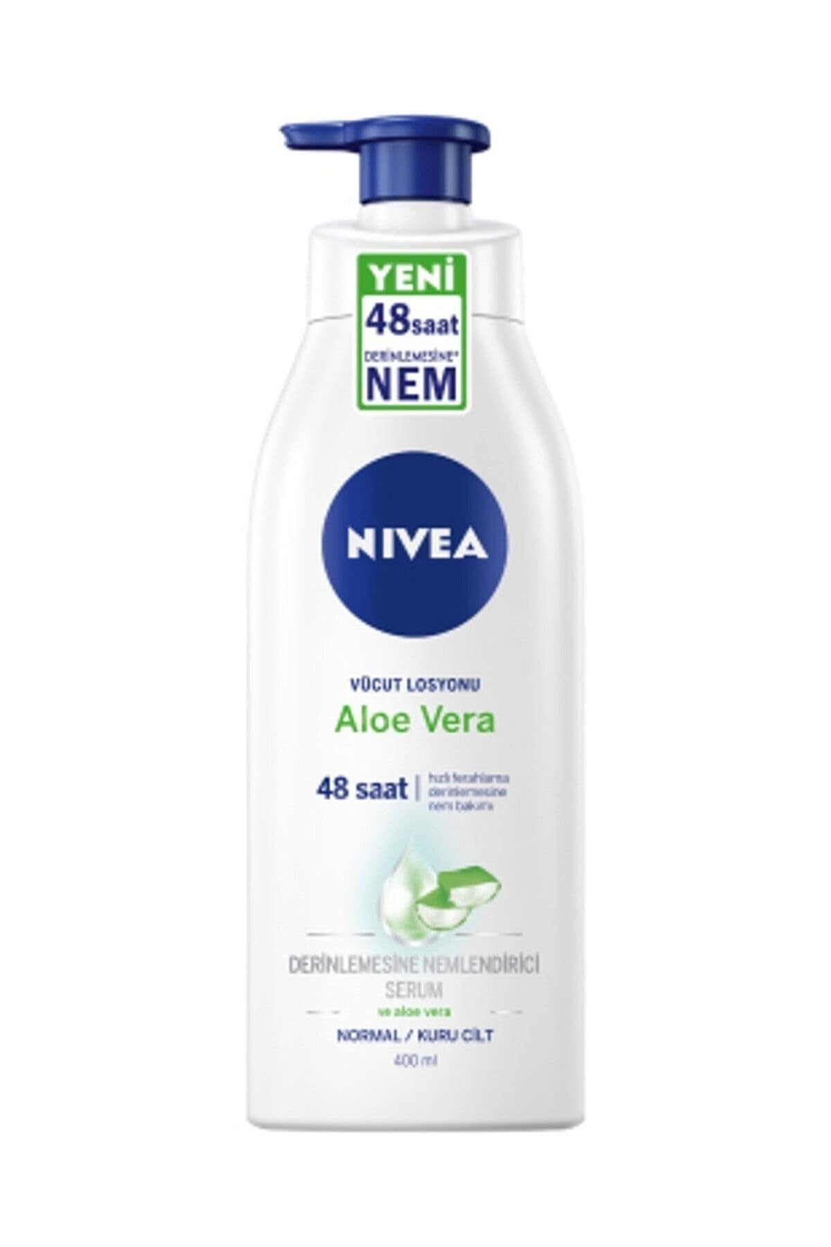 Aloe Vera Vücut Losyonu Normal Kuru Ciltler Için, Derinlemesine Nemlendirici Krem 400 Ml