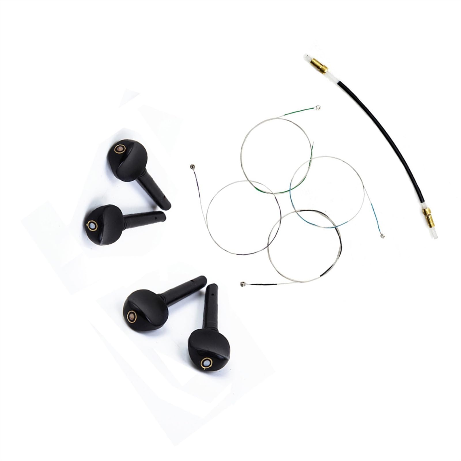 pezzi di ricambio per violino Set di tre pezzi per violino Corde Pioli in ebano Corda per coda Set per violino Accessori per strumenti musicali