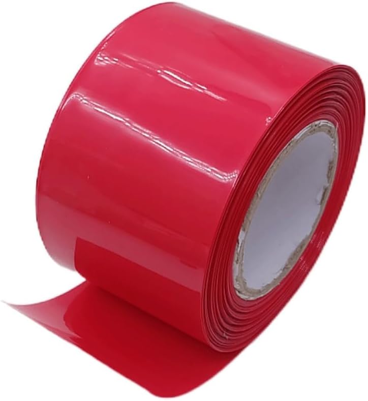 1 Meter Red Heat Shrink Tube 2:1 Polyolefin Thermal Cable Sleeve Insulated, for Wire Connection heatshrink Tubing (Color : Flatten Width 110mm, Size : 20 Meter)