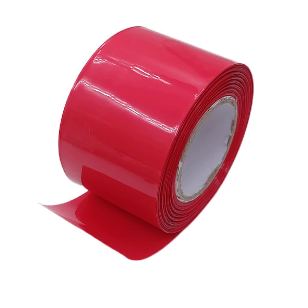 1-metrowa czerwona rurka termokurczliwa Poliolefinowa koszulka termokurczliwa 2:1 w izolacji, do podłączenia przewodu rurki termokurczliwej(Flatten Width 160mm,20 meter)