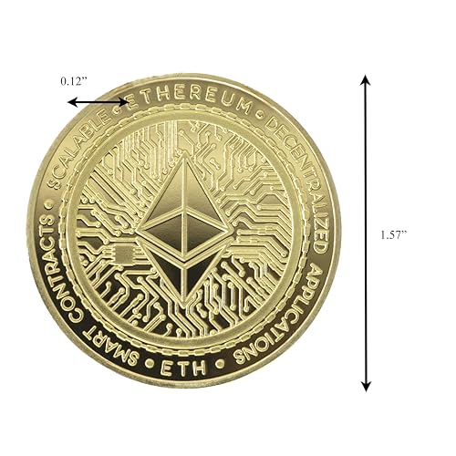 Ethereum Classic Blockchain Crypto Gold Plated Coin - Image 3