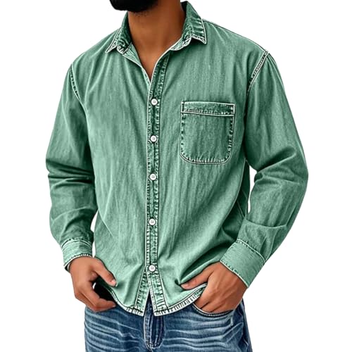 Chemise vintage en jean délavé résolvant le manque de style décontracté chic