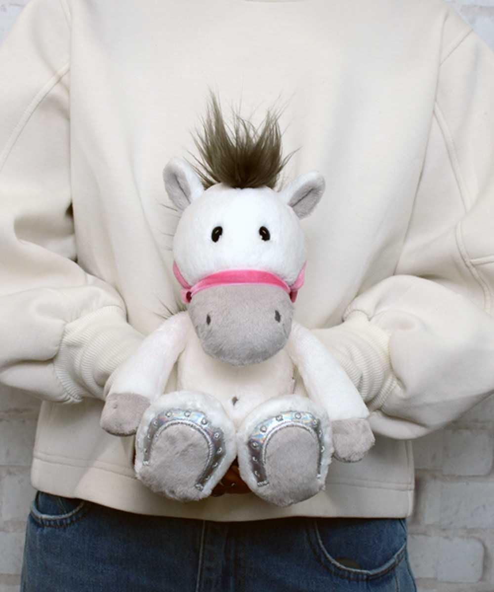 Amazon.co.jp: ニキ(NICI) ウマ 2026 シロゲ ぬいぐるみ 25cm 干支