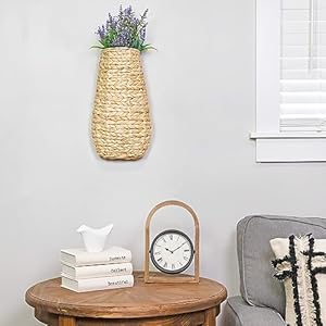 Auldhomewaterhyacinthpocketbasketnatural17x9x5inches Urban Country Home Decor Auldhome water hyacinth pocket basket natural 17 x 9 x 5 inches urban country home decor