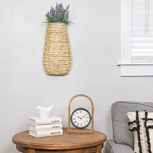 Auldhomewaterhyacinthpocketbasketnatural17x9x5inches Urban Country Home Decor Auldhome water hyacinth pocket basket natural 17 x 9 x 5 inches urban country home decor