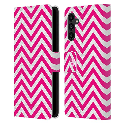 Étui Portefeuille Samsung A13 5G Rose Neon Coque Cuir Protection Housse
