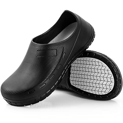Zapatos para Chef, Zapatos de Seguridad con Suela, Antiderrapante, Impermeables, Resistentes al Aceite, Ultra Confort Goma EVA, Zapatos para Mujer y Hombre para Cocina Restaurantes Doctores Enfermeros
