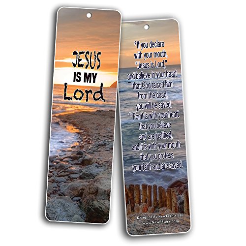 Bible Verse Cards (60-Pack) Salvation Scriptures Bookmarks John 3:16 - Christening Gift to Encourage Men Women Teens Boys Girls Kids - Evangelism Outreach Tool to Share Gospel of Jesus Christ