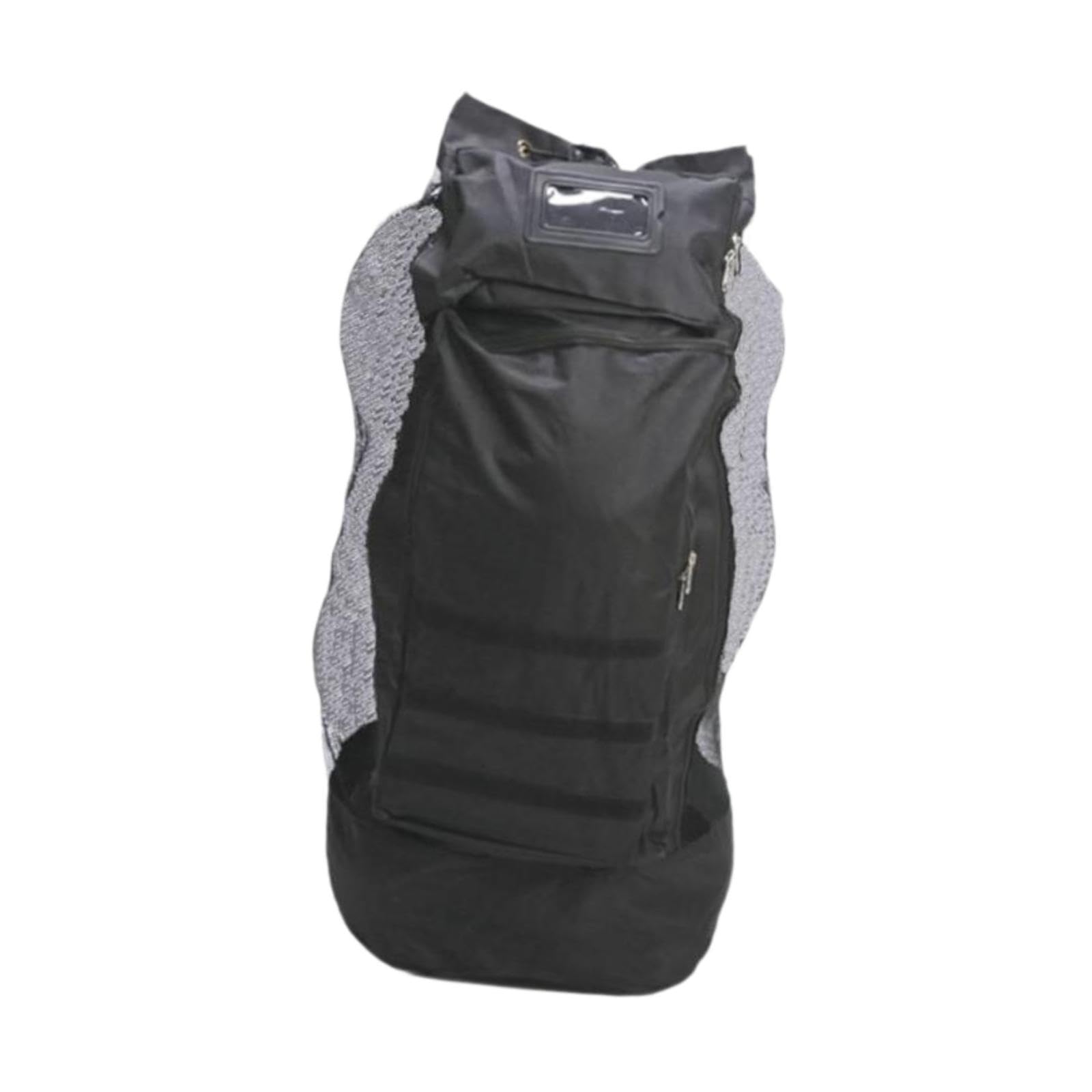 UGPLM Sports Equipment Bag Mesh Drawstring Bag with Front Pockets Sports Ball Bag Basketball Backpack for Swimming Gear Coaches Gear