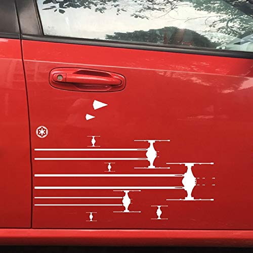 Gadgets Wrap Star Wars Tie Fighter Wall Decals Squad Battle Rebels Empire Vinyl Art Sticker, Empire Army Sticker for Helmets Car Decoration