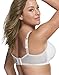 JUST MY SIZE Women's Side & Back Smoothing Wire Free Bra, White, 42DD