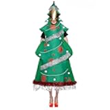 Adult Christmas Tree Costume Funny Xmas Party Women Dress