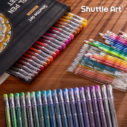 Glitter Gel Pens, Shuttle Art 80 Colours Gel Pens 40 Colours Glitter Gel Pen Set with 40 Refills for Adult Colouring Books Doodling Drawing Writing - Image 6