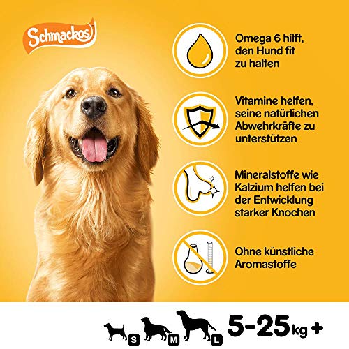 Pedigree Hundesnacks Hundeleckerli Schmackos mit Huhn, 180 Stück (9 x 20 Stück) 4