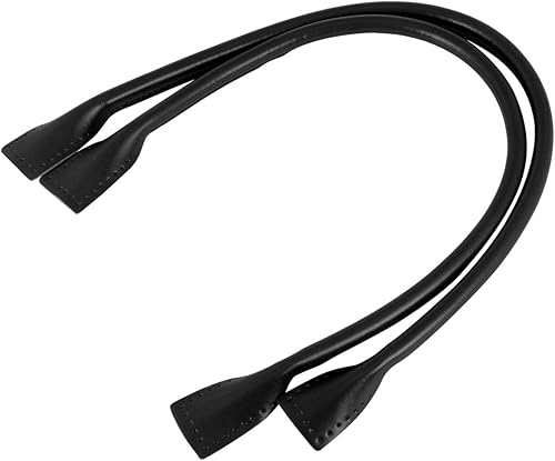 EXCEART - 2 correas de piel auténtica de 23.6in para bolso de mano o bandolera, color negro