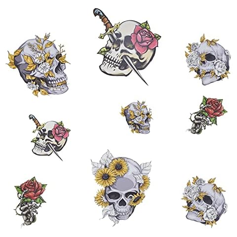 Pinenjoy Day of The Dead Skull Wall Decals Cover