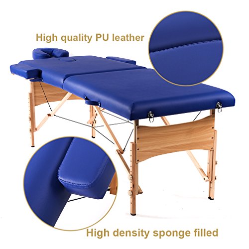 image for BestMassage Massage Table Portable Massage Bed Spa Bed 73 Inches Heigh