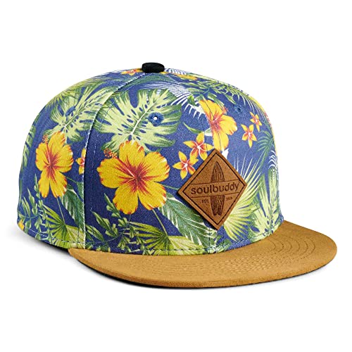 Soulbuddy Kinder Cap Unisex Kinderkappe Schirmmütze für Jungen & Mädchen Trendiger Sonnenhut für Outdoor & Freizeit Bali-Style Größe L