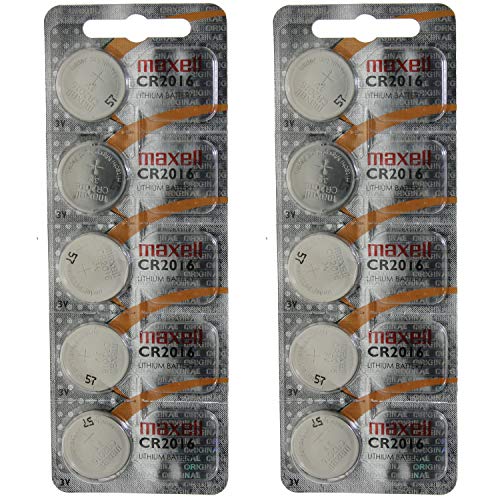 10Pcs Maxell Cr2016 3V Lithium Cell Battery (Bulk Pack) #TOP26