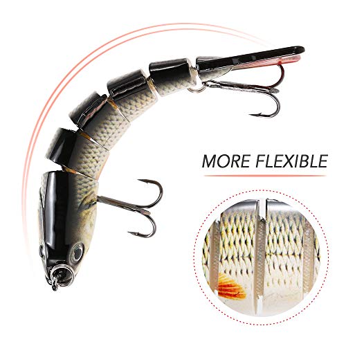 Iscas de pesca, Andoer Conjunto de 5 unidades de iscas de pesca 10 cm 20g isca dura Isca dura Armadu