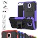 Produktbild MAMA MOUTH Galaxy J5 2017 / J530 Hülle, [Heavy Duty] Rugged Armor stoßfest Handy Schutzhülle Silikon Tasche Ständer Hülle Case mit Standfunktion für Galaxy J5 2017 / J530 Smartphone,Lila