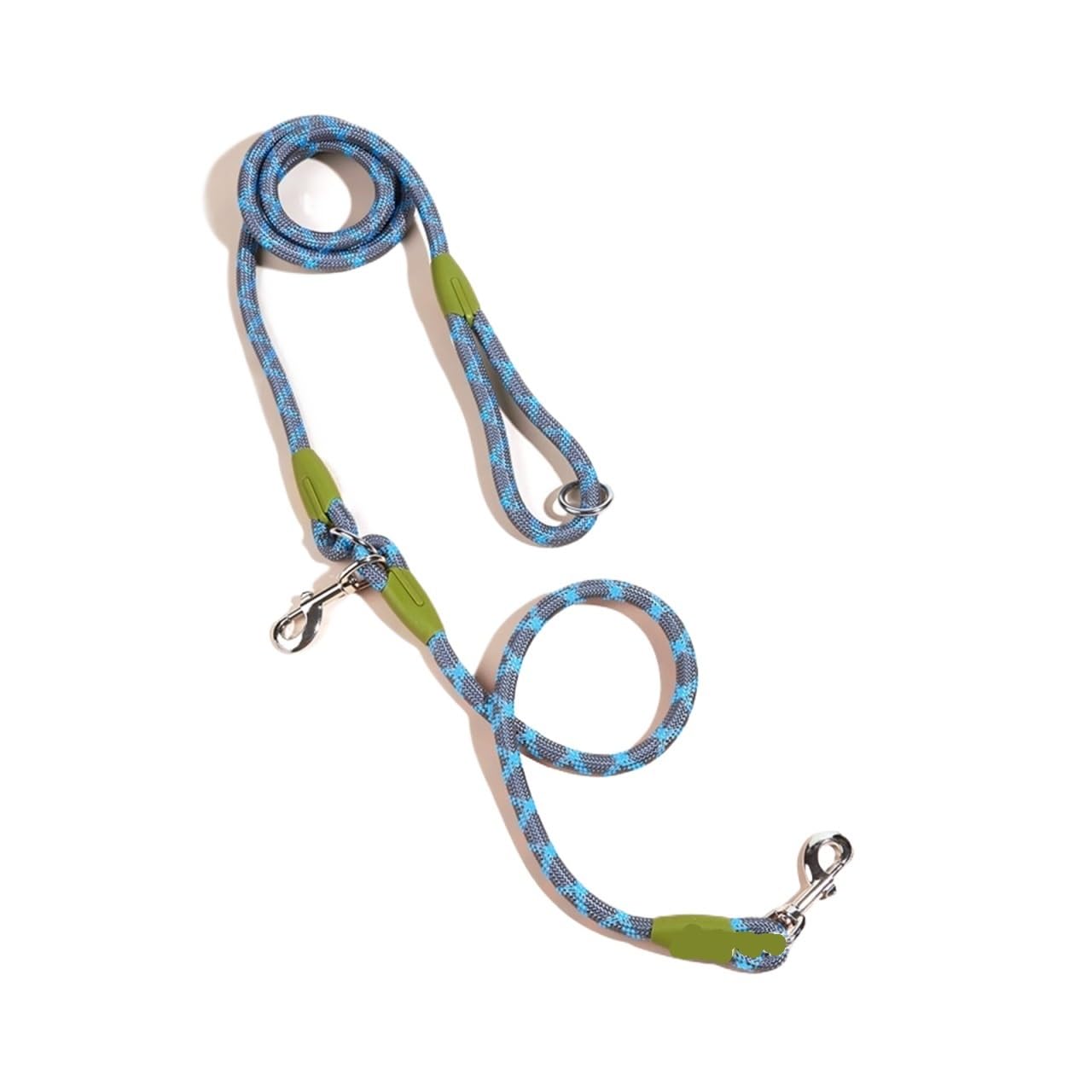 Laisse réfléchissante pour chien avec chaîne traction en nylon