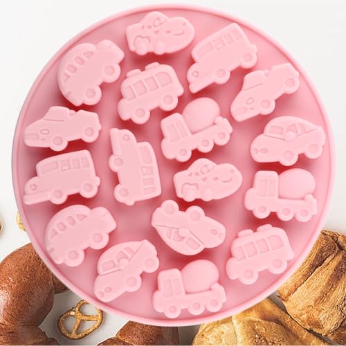 YIMINGMOLD Car Silicone Candy Molds Taxi Truck Racing Car Bus