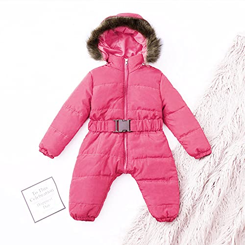 Newborn Boy Girl Snowsuit Jacket 𝐖aterproof Windproof Faux Fu𝐫 Trim Hooded Jackets Baby Winter Women 3x Winter Coat2