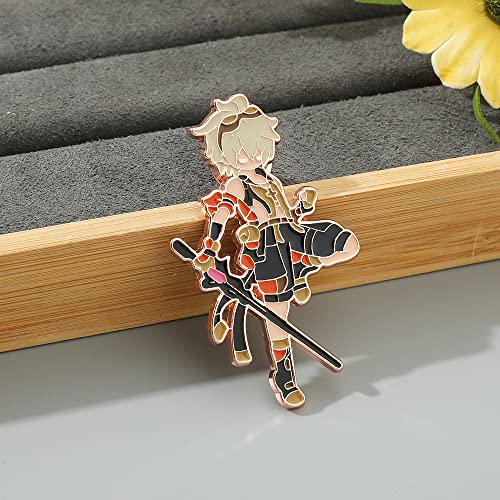 Game Characters Pins, Anime Peripheral Pins For Backpack Enamel Pins Set Bag Brooches Badges Jewelry Accessories Gifts For Women Men Fans (4Pcs Set B) #TOP1
