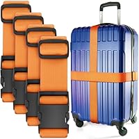 Sangle De Valise Orange Avec Boucle Verrouillable - 2 M X 5 Cm - Uxcell