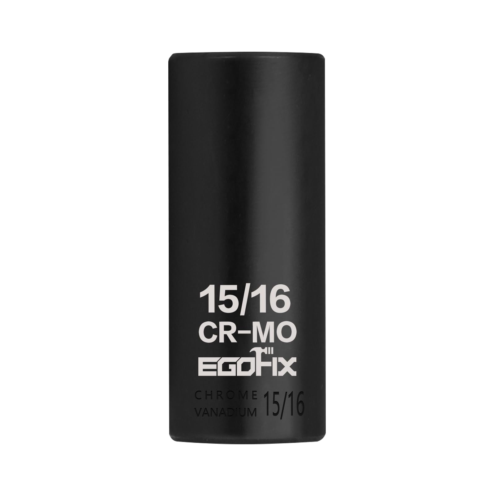 1/2" Drive Deep Impact Socket, 15/16 Inch SAE Socket, CR-MO 6 Point for Easy Removal of Axle Nut