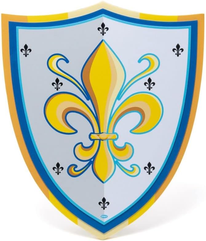 Papo - Fleur-De-Lys Shield Toy for Kids - Ages 3+ - Foam Weapon Collection - Creative Play Fantasy Chivalry - Gift Idea Toy for Girls and Boys