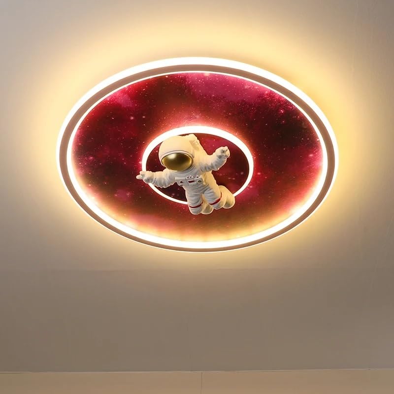 Lampe suspendue astronaute rose pour créer un coin lecture magique dans leur chambre - 2