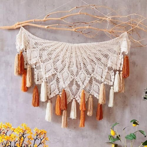 Tapiz de macramé Hrippy para transformar paredes vacías en espacios cálidos 3