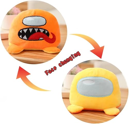 Peluche reversible de 5.9 pulgadas5.9in de Among U&s de doble cara para fanáticos del juego, el mejor regalo de fiesta para niños y niñas