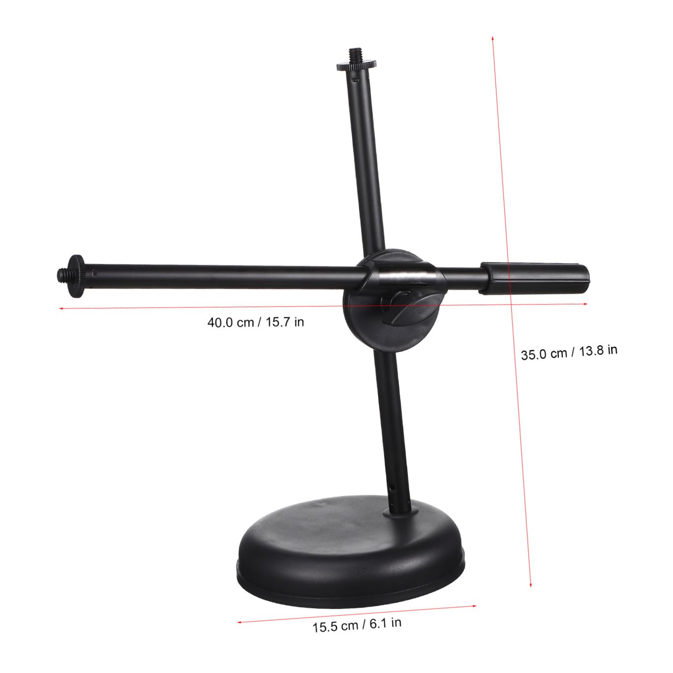 Mikrofonständer und Abnehmbarem Design Desktop Verstellbarer aus Kunststoff mit Handyhalterung für Home Recording und Broadcasting