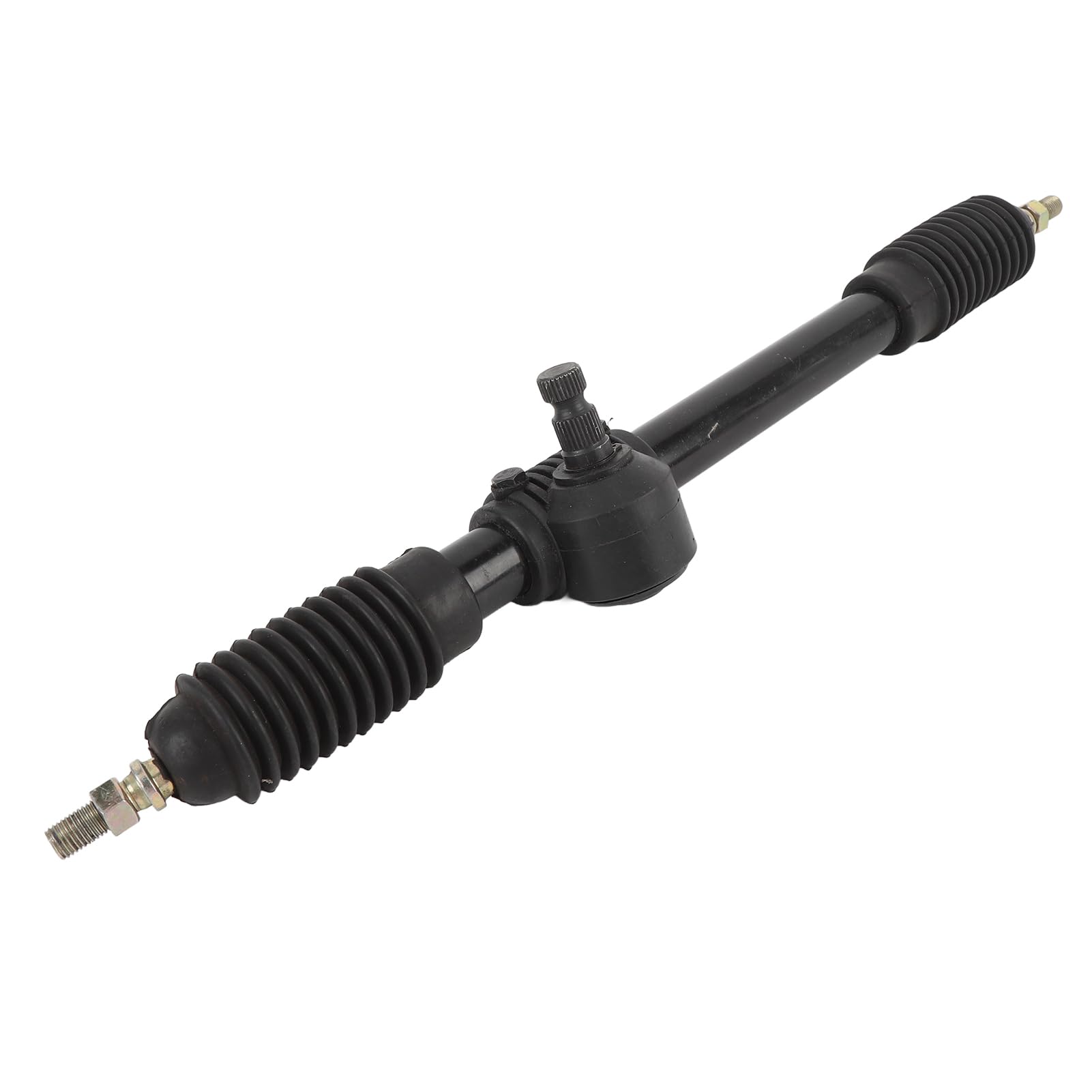 CHICIRIS Cremallera de Dirección Asistida de 490 Mm, Aleación de Acero de Alta Dureza 30T con Revestimiento Antioxidante Negro, para Triciclo Todoterreno Go Kart ATV